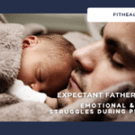 "Expectant father feeling stressed during pregnancy"
